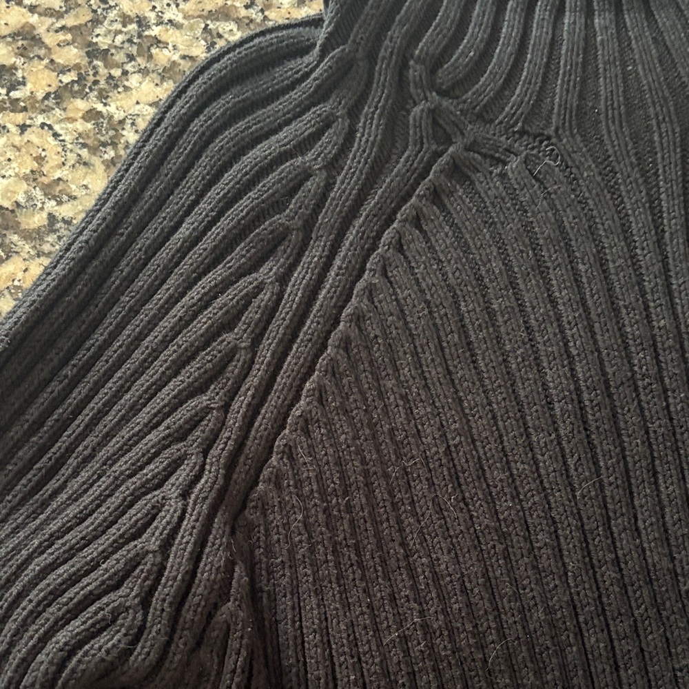Valerie Stevens Sports Black Ribbed Mock Neck Sweater Vintage - Picture 7 of 16